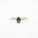 10k Gold Oval Sunlight Ring - Vertical