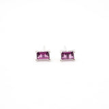 Rhodolite Garnet Studs - Sterling Silver