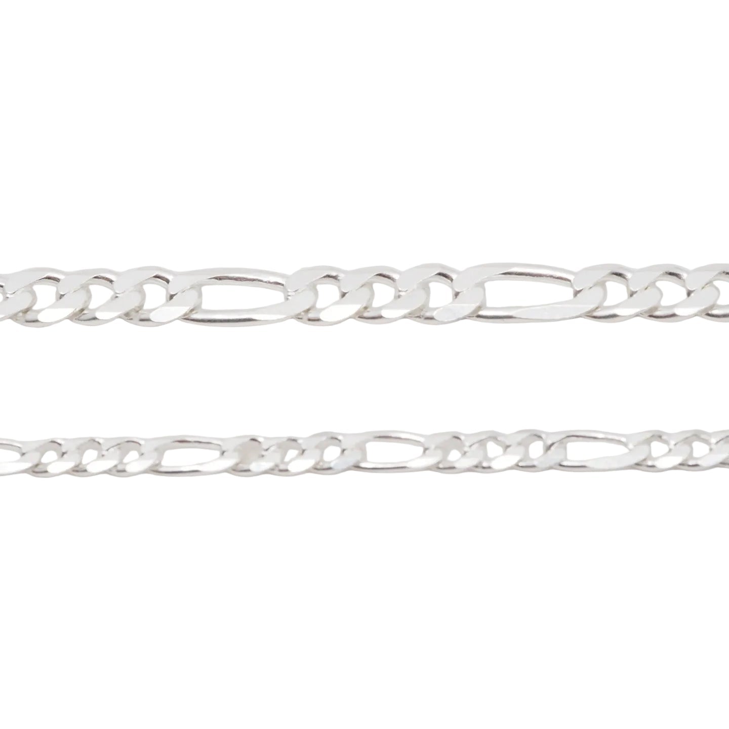 Silver chain on a light gray background