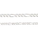 Silver chain on a light gray background