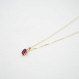 Ruby Sunlight Necklace - 10k Gold