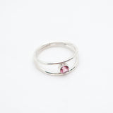 Iris Ring - Sterling Silver & Pink Tourmaline