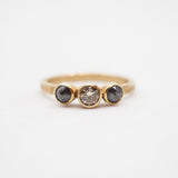 3 Diamond Ring with Bezel Setting