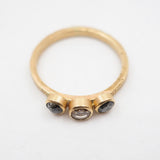 3 Diamond Ring with Bezel Setting
