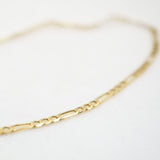 Figaro Chain Bracelet - 10k Gold