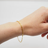 Figaro Chain Bracelet - Gold Fill