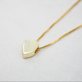 Heart Charm Necklace - Gold Plated