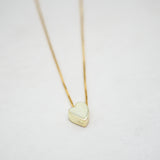 Heart Charm Necklace - Gold Plated