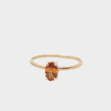 10k Gold Sunlight Oval Gemstone Ring