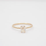 10k Gold Sunlight Oval Gemstone Ring - Moonstone