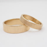 10K Gold Bark Texture Ring