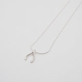 Sterling Silver Wishbone Necklace