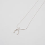 Wishbone Necklace - Sterling Silver