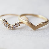 Solid Gold Diamond Halo Ring