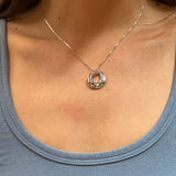 Intertidal Necklace - Sterling Silver & Blue Sapphire