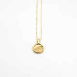 Gold Plated Wave Love Necklace