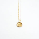 Wave Love Talisman Necklace - Gold Plated