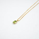 Ophelia Gold Plate Necklace - Peridot