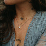 Heart Charm Necklace - Sterling Silver