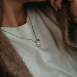 Lupine Charm Necklace - Sterling Silver