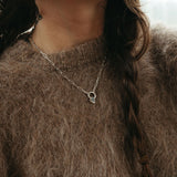 Heart Charm Pendant Necklace - Sterling Silver