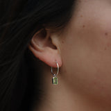 Ophelia Sterling Silver Sleeper Earring - Peridot