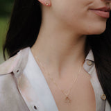 Wishbone Necklace - Solid Gold