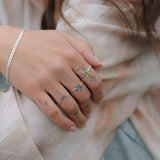 Ophelia Sterling Silver Ring - Peridot