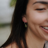 Ophelia Sterling Silver Sleeper Earring - Peridot