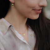 Ophelia Gold Plate Necklace - Peridot