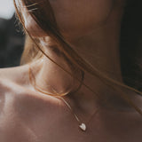 Heart Charm Necklace - 10k Gold