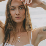 Lupine Charm Necklace - 10k Gold