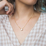 Heart Charm Necklace - Gold Plated
