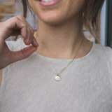 Wave Love Charm Necklace - Gold Plated