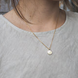 Wave Love Charm Pendant Necklace - Gold Plated