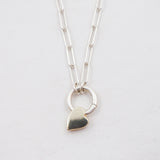 Heart Charm Pendant Necklace - Gold Plated