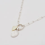 Lupine Charm Pendant Necklace - Sterling Silver