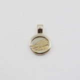 Wave Love Charm Pendant Necklace - Gold Plated