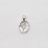 Lupine Charm Pendant Necklace - Sterling Silver
