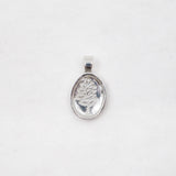 Lupine Charm Pendant Necklace - Sterling Silver