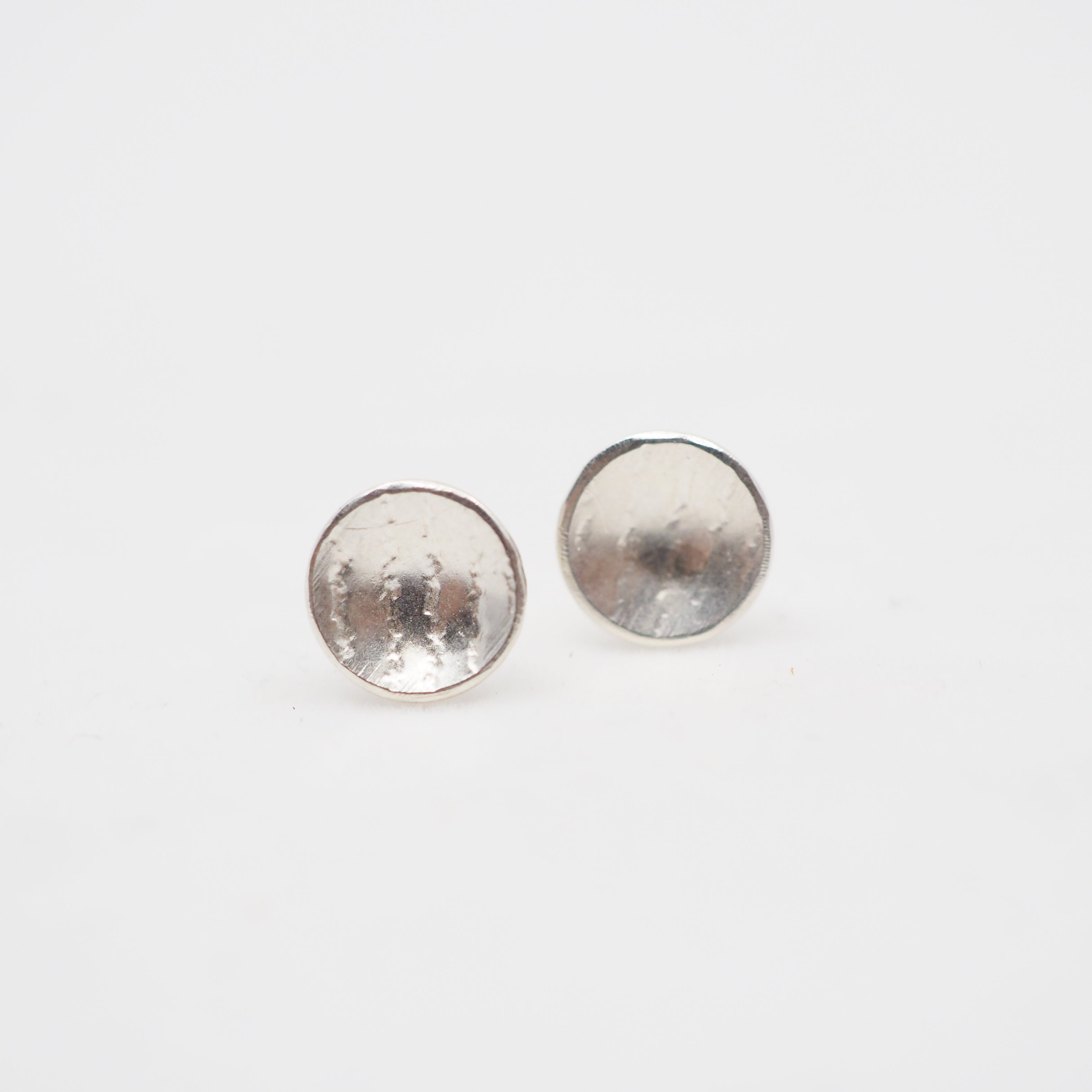 Orbit Textured Studs - Sterling Silver