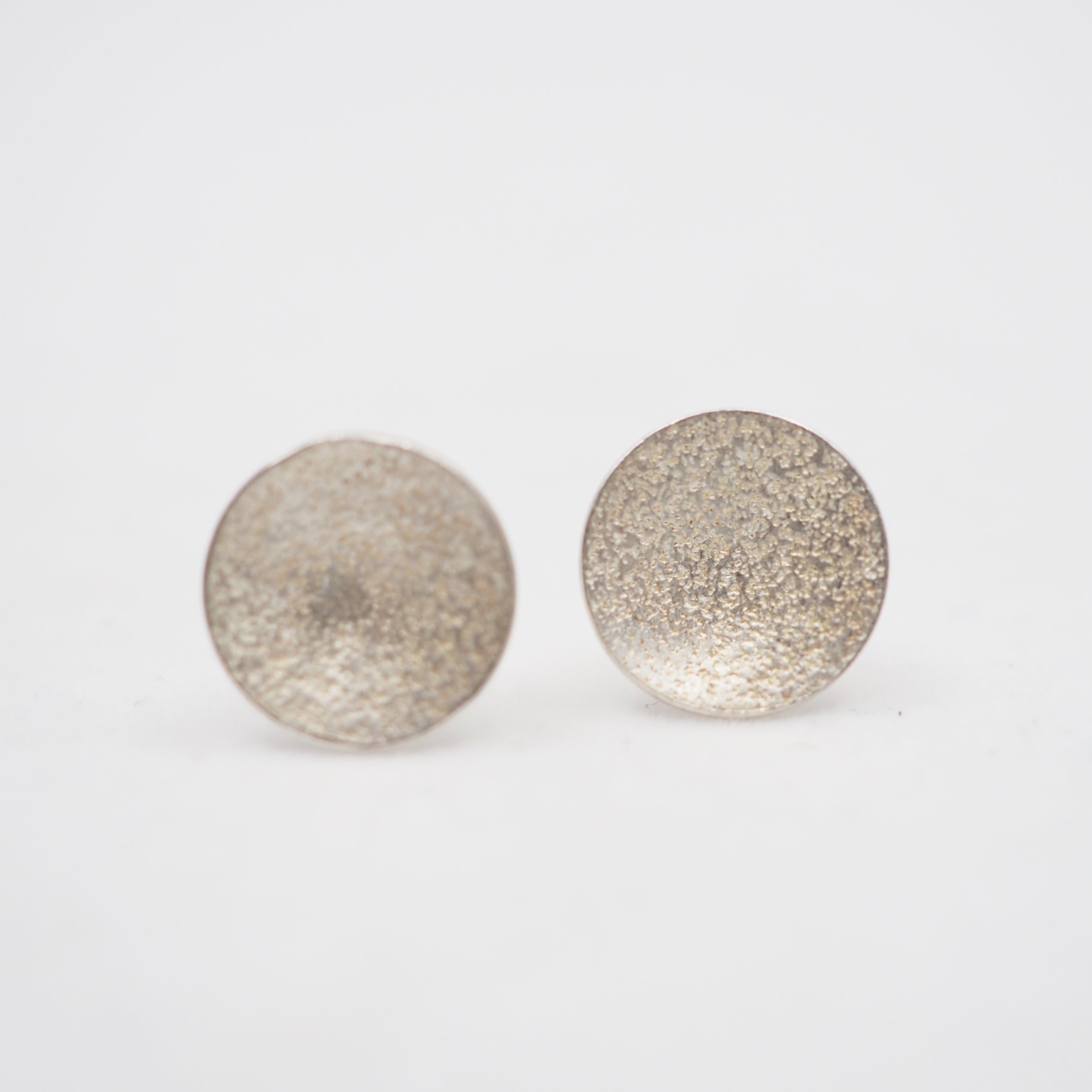 Orbit Textured Studs - Sterling Silver