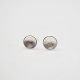 Orbit Textured Studs - Sterling Silver