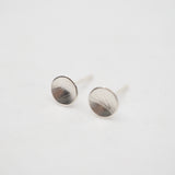 Orbit Textured Studs - Sterling Silver