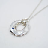 Intertidal Necklace - Sterling Silver & Blue Sapphire