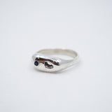 Intertidal Ring - Sterling Silver & Blue Sapphire