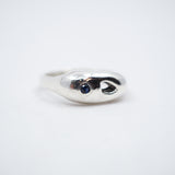 Intertidal Ring - Sterling Silver & Blue Sapphire