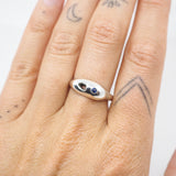 Intertidal Ring - Sterling Silver & Blue Sapphire