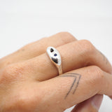 Intertidal Ring - Sterling Silver & Blue Sapphire