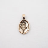 Pendentif Charme Loup - Plaqué Or
